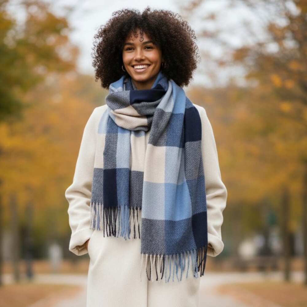 Classic Plaid Elegance Scarf